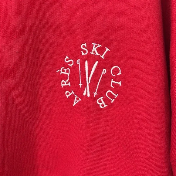 Wild Fable Apres Ski Mockneck Oversized Cropped Sweater Red Size XL NWT - Picture 5 of 8